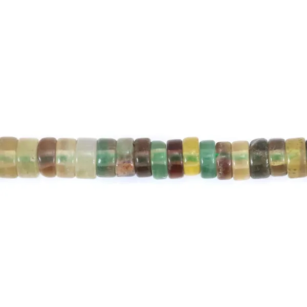 Arruela de fluorite heishi 2x4mm x 40cm