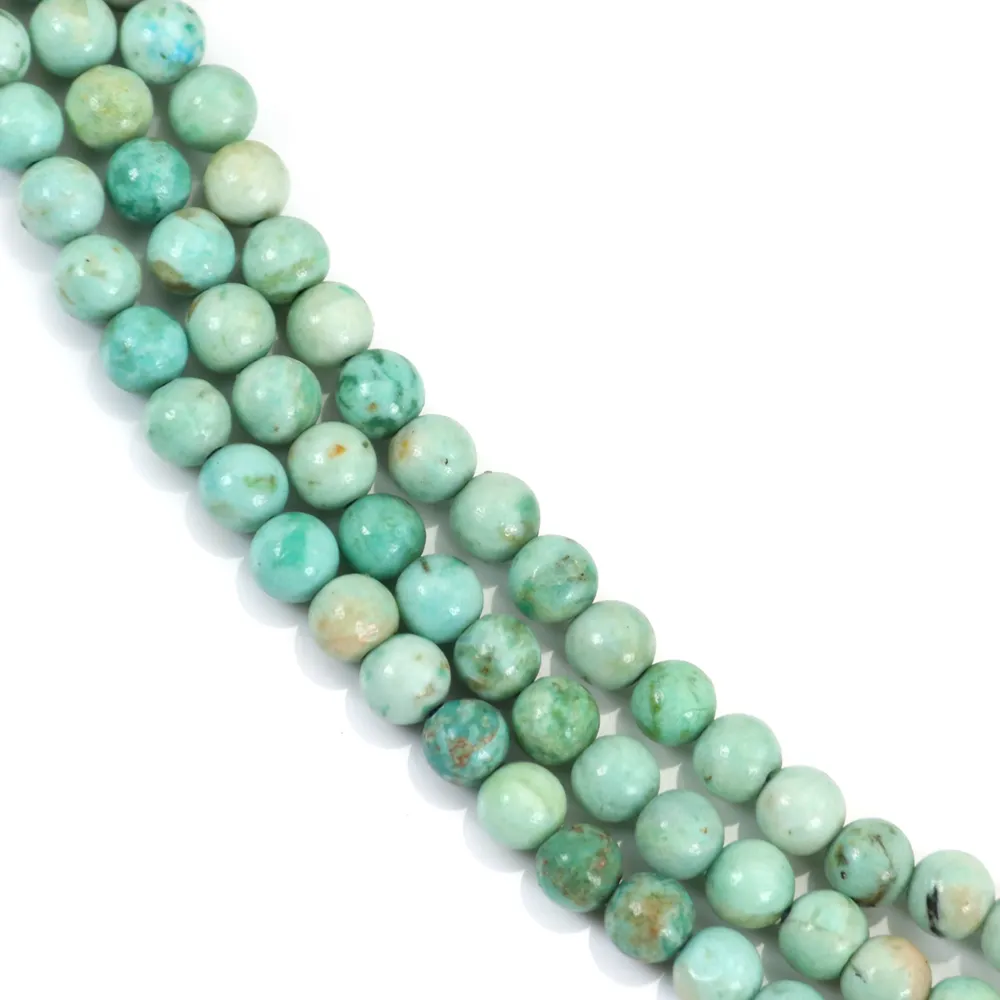 Turquoise du Pérou rond 4mm x 39cm