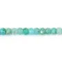 Amazonite rondelle facetté 3x4mm x 39cm