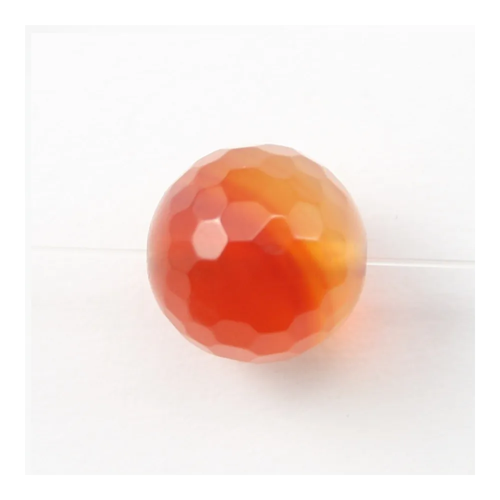 Cornaline Ronde Facette 4mm x 20 pcs