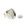 Ring für rechteckigen & runden Cabochon - Versilbert x 1St