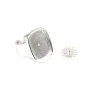 Bague pour cabochon rectangle & rond - Argent 925 x 1pc