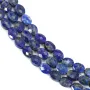 Lapis lazuli ovale facetté sur fil 6x8mm x 40cm