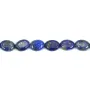 Lapis lazuli, de forme oval, 6x8mm x 40cm