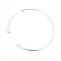 Bracelet jonc flexible 60mm pour perle semi-percée en argent 925 x 1pc
