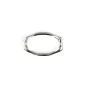 Anel Oval Estilizado 9x15mm - Prata 925 x 1pc