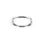 Anel Oval Estilizado 9x15mm - Prata 925 x 1pc