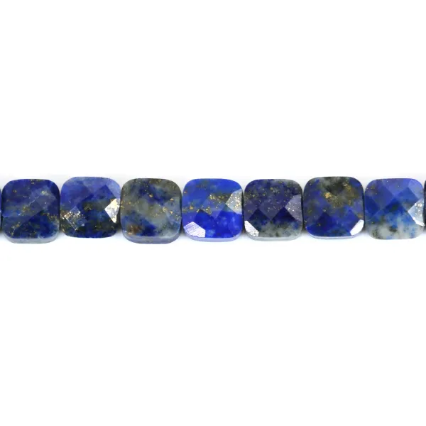 Lapis lazuli faceted square 6mm x 40cm
