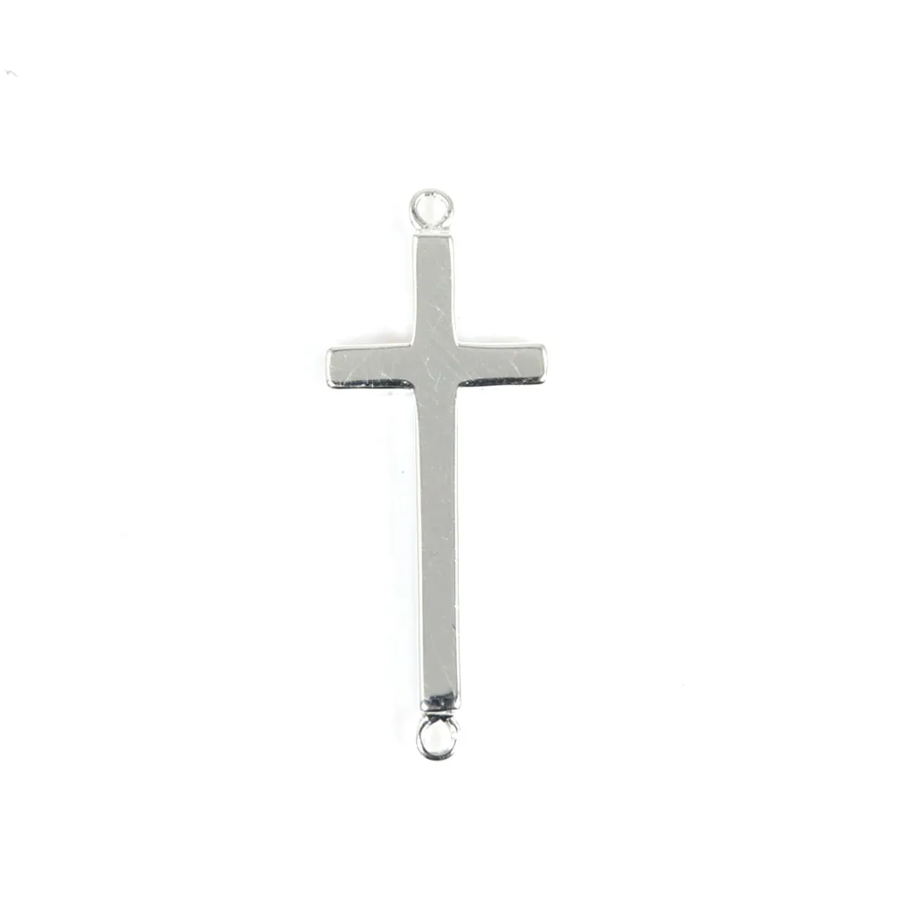 Cruz Espaçador 8x23mm - Prata 925 x 1pc