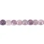 Lépidolite rond plat facetté 4mm x 39cm