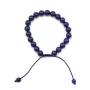 Bracelet Lapis lazuli boule rond 8mm 