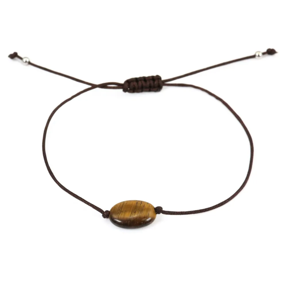 Bracelet cordon oeil de tigre