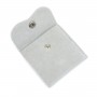 Samthandtasche grau 7x7cm x 1St
