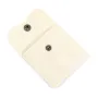 Bolsa de veludo bege 7x7cm x 1 unidade