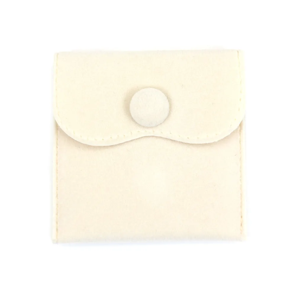 Astuccio in velluto beige 7x7cm x 1pc