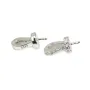Conjunto de strass para semi-perfurado 11mm - óxido de zircónio e prata 925 banhada a ródio x 1 unidade