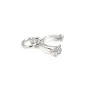 Pendant Bail 13mm rhinestones - zirconium oxide & rhodium-plated 925 silver x 1pc