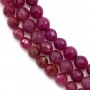 Ruby  Rond Facette 6mm x 40cm