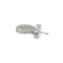 Juego de piedras strass para semi piercing 11mm - óxido de circonio y plata 925 rodiada x 1pc