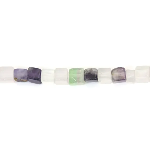 Cubo de fluorita multicolorido 4.5mm x 39cm