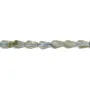 Labradorite faceted drop 4x6mm x 39cm