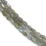 Labradorite goutte facetté 4x6mm x 39cm