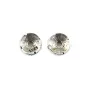 Perle intercalaire rondelle ciselé 3x8mm - Argent 925 niellé x 1pc