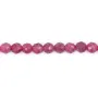 Rubis chauffé rond facetté 2mm x 39cm
