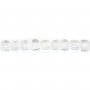Cristal de roche cube facetté 2.5mm x 39cm