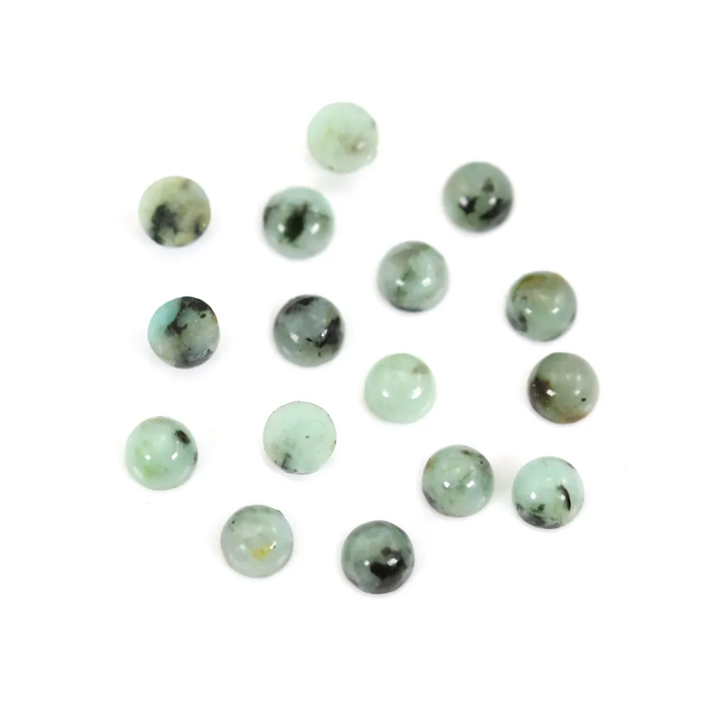 Cabochon Turquoise Africaine rond 3mm x 2pcs