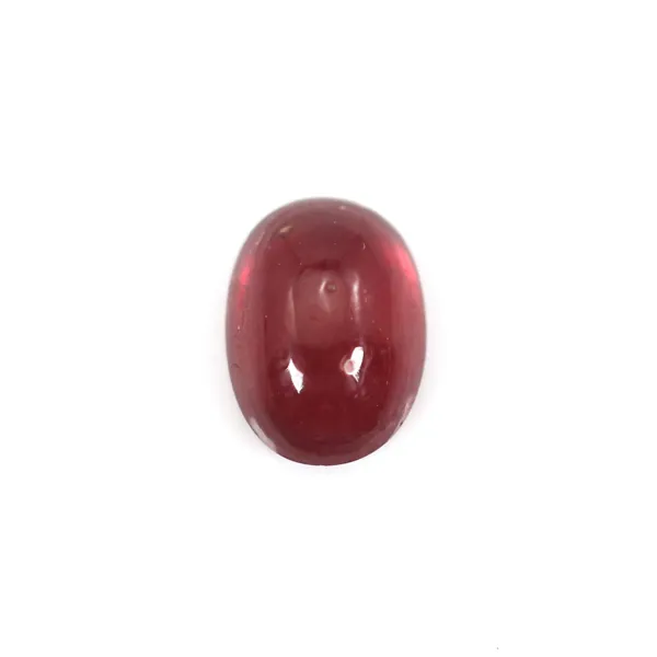 Cabochão de rubi, oval 4x5mm x 1 unidade