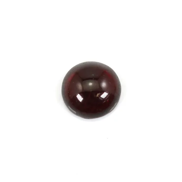 Cabochão de granada redondo de 6 mm, qualidade A x 1 unidade
