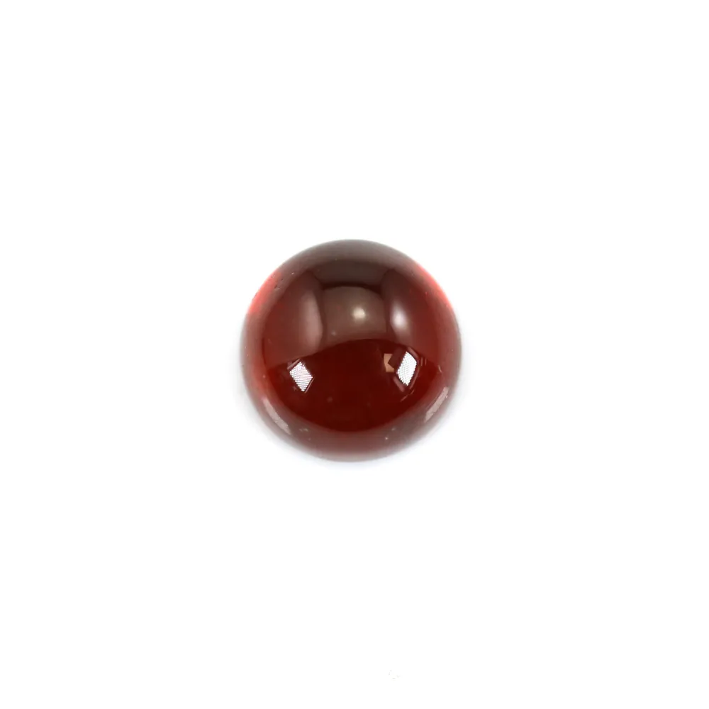 Cabochon Grenat rond 6mm, qualité A x 1pc