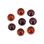 Round garnet cabochon 4mm x 1pc