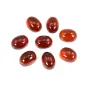 Cabochão oval de granada 6x8mm x 1 unidade