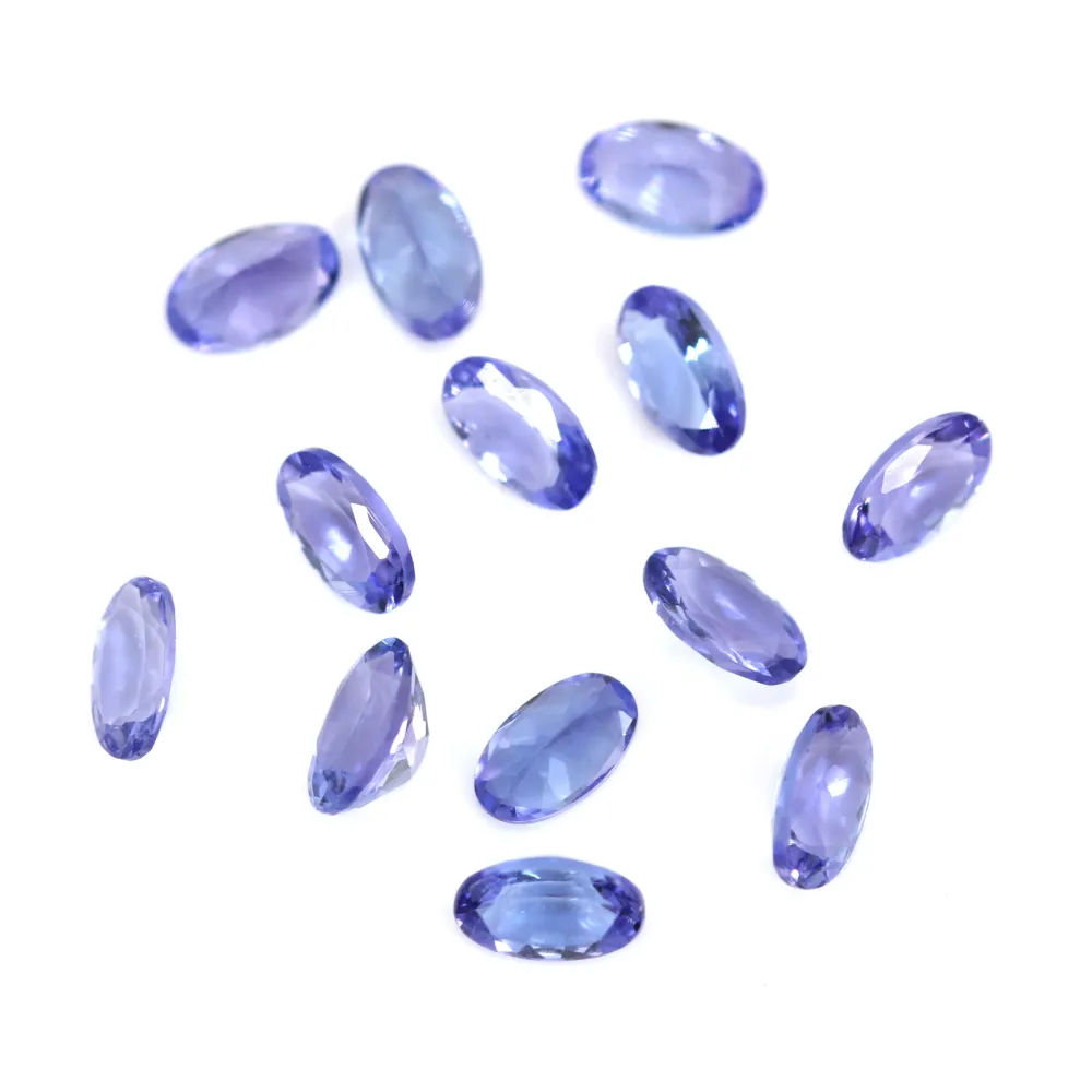 Tanzanite oval crimp 3x5mm x 1pc
