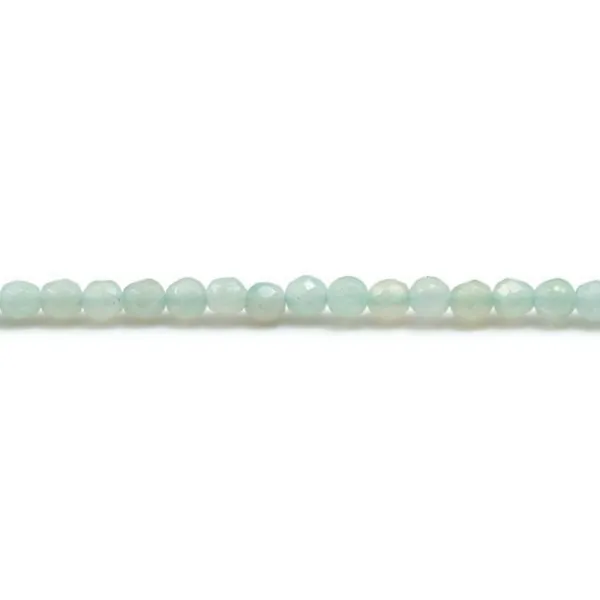 Amazonite round faceted 2mm x 40cm