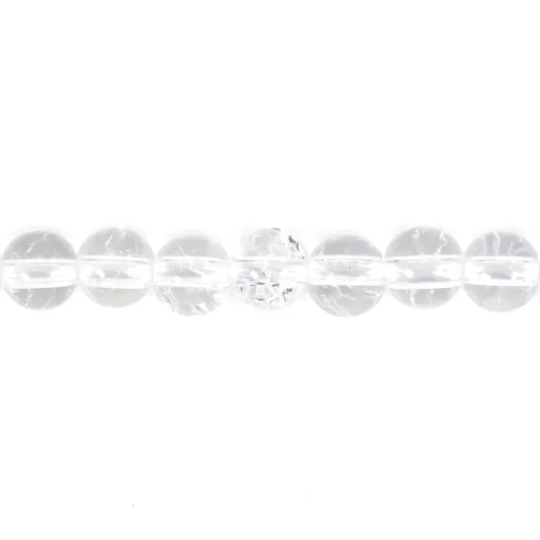 Cristal de rocha fendido redondo 4mm x 39cm