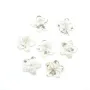 Nacre blanche en fleur à 5 pétales 10mm x 1pc