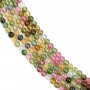 Round multicolored tourmaline 3mm, quality A x 39cm