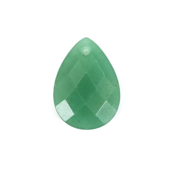 Colgante Aventurina gota facetada 13x18mm x 1pc