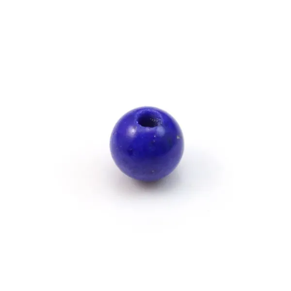 Lapis lazuli round half drilled 4mm x 2pcs