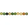 Tourmaline jaune vert rond facetté 3mm x 39cm