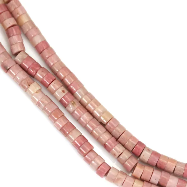 Rhodonit Rondell Heishi 2x4mm x 39cm