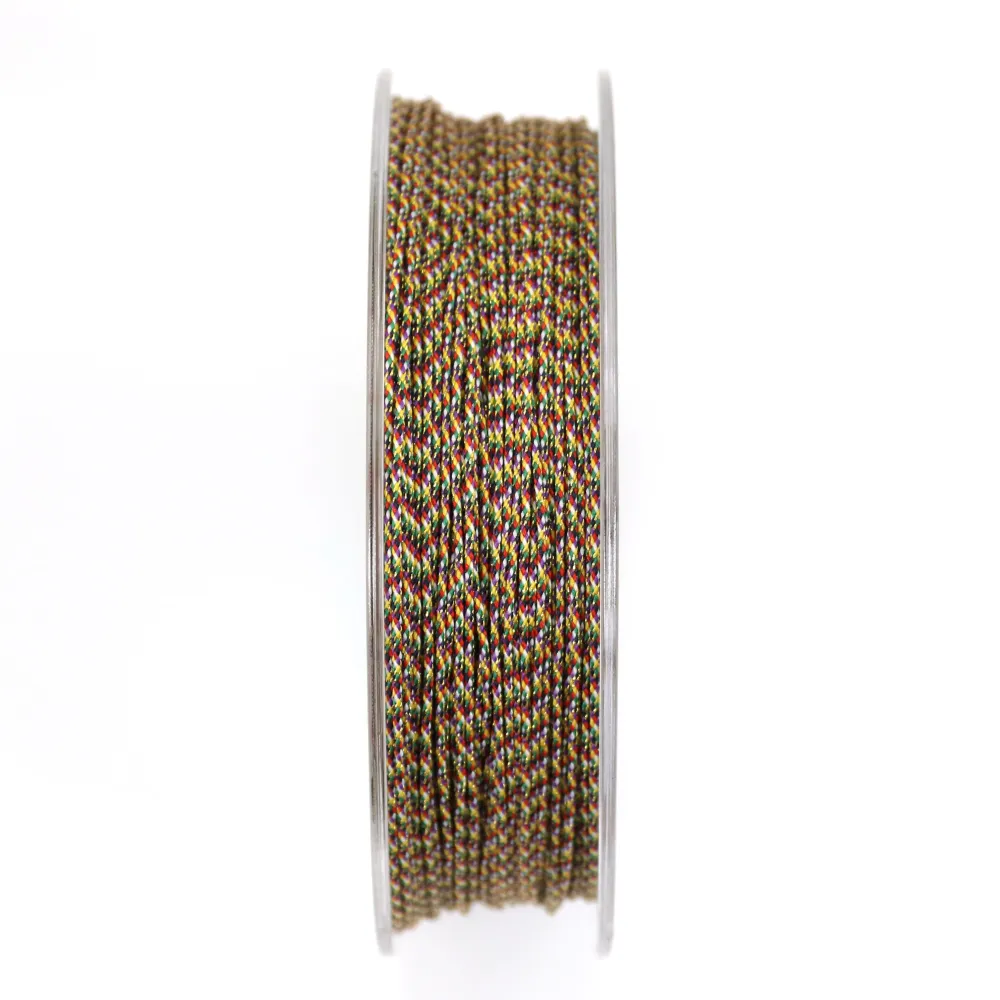 Fio de poliéster multicolorido 0,9 mm x 30 m