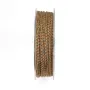 Multicolor polyester yarn orange turquoise 0.9mm x 30m