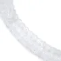Cristal de roca redondo agrietado 10mm x 39cm
