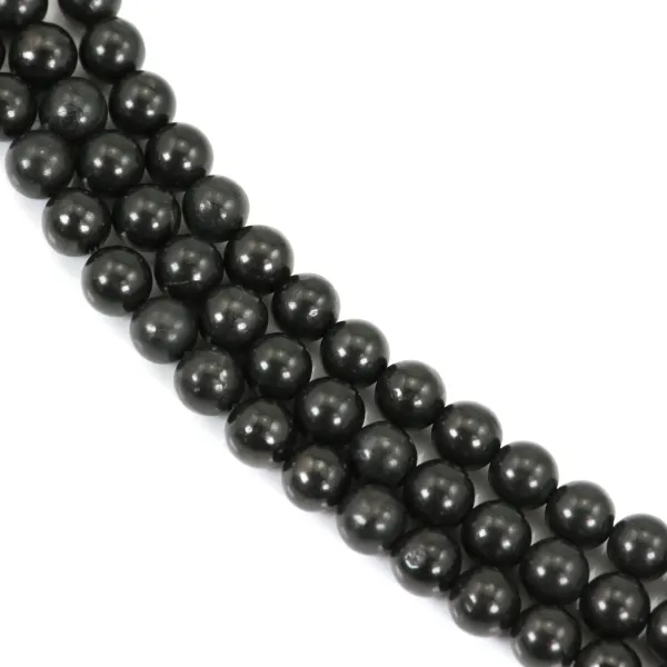 Round shungite 8mm x 39cm