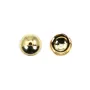 Copo liso 5mm - Aço inoxidável 304 banhado a ouro x 10pcs