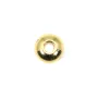 Perle rondelle 3x6mm - Acier Inox 304 doré x 4pcs